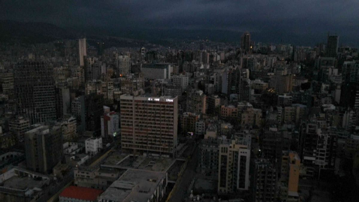 Beyrouth plongée dans le noir