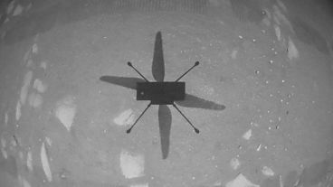 Ingenuity helicopter's first flight on Mars