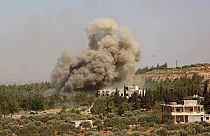 Rusya'nın İdlib'e yaptığı hava saldırısı (Arşiv)