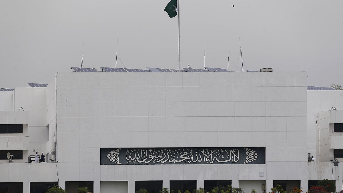 مبنى البرلمان في إسلام أباد - باكستان.