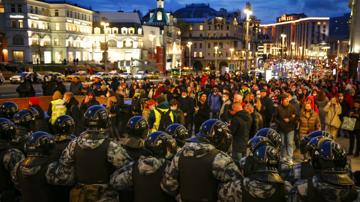 Moscow had stepped up security efforts in anticipation of rallies on Wednesday.