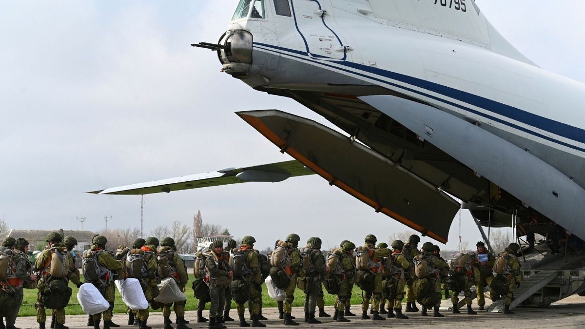 نیروهای روس شرکت کننده در رزمایش کریمه