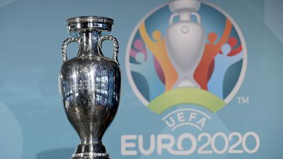 The Euro championships trophy at a presentation of Munich as a host city. Munich, Germany, October. 27, 2016