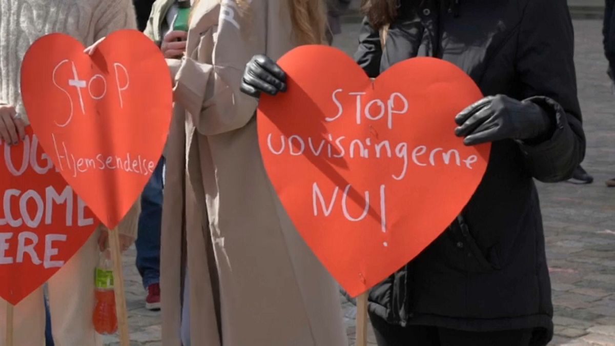 Demonstration in Dänemark
