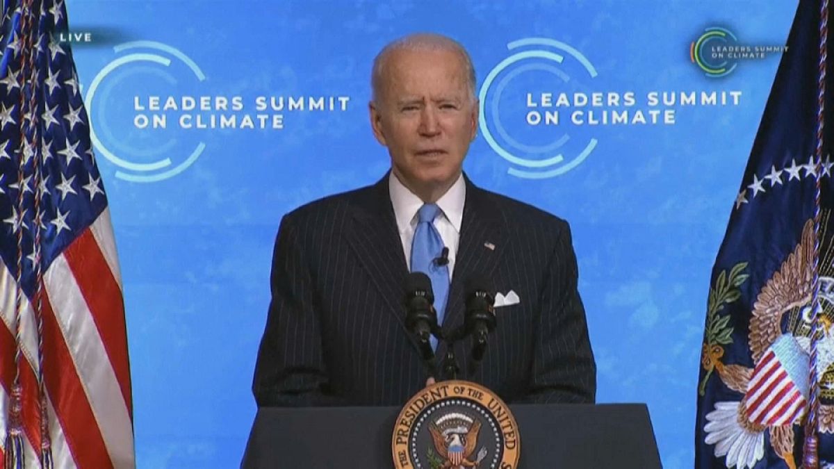 Joe Biden, en su intervención durante la Cumbre del Clima