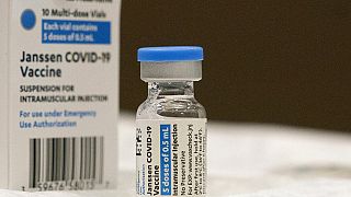 a vial of the Johnson & Johnson COVID-19 vaccine