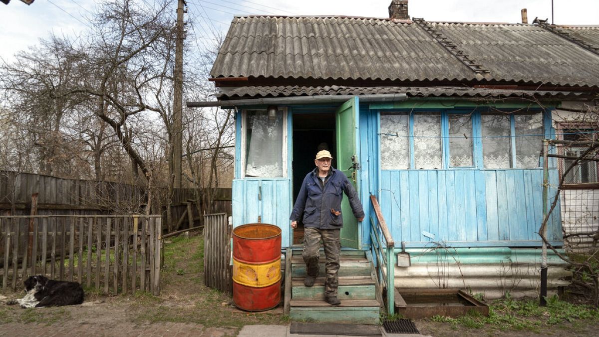 A casa de Yevgeny Markevich na zona de exclusão de Chernobyl