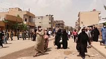 Población siria en la calle