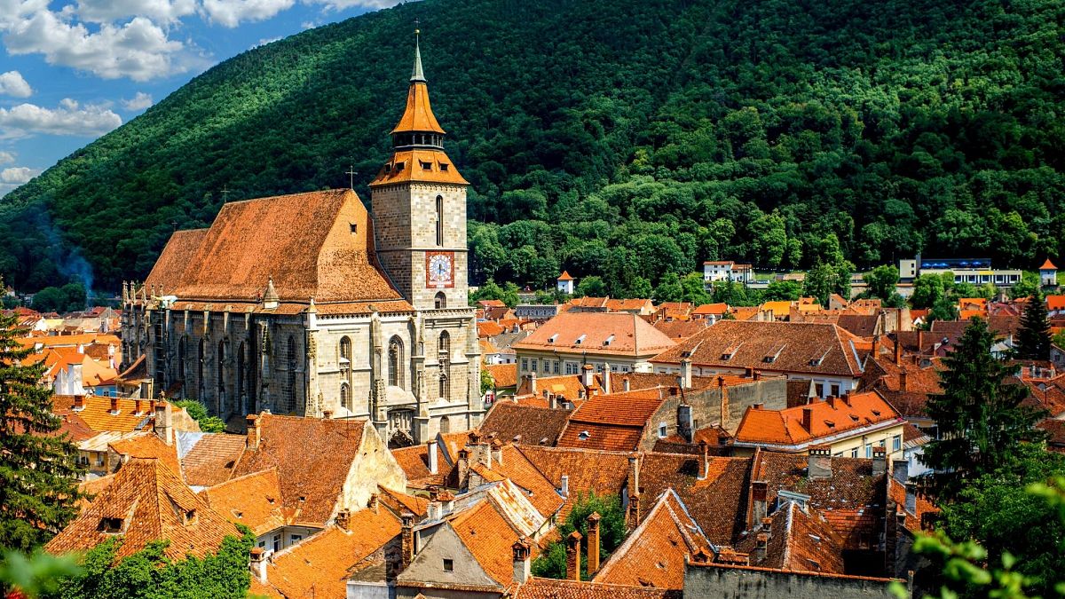 Brasov's Black Church in Transylvania, Romania