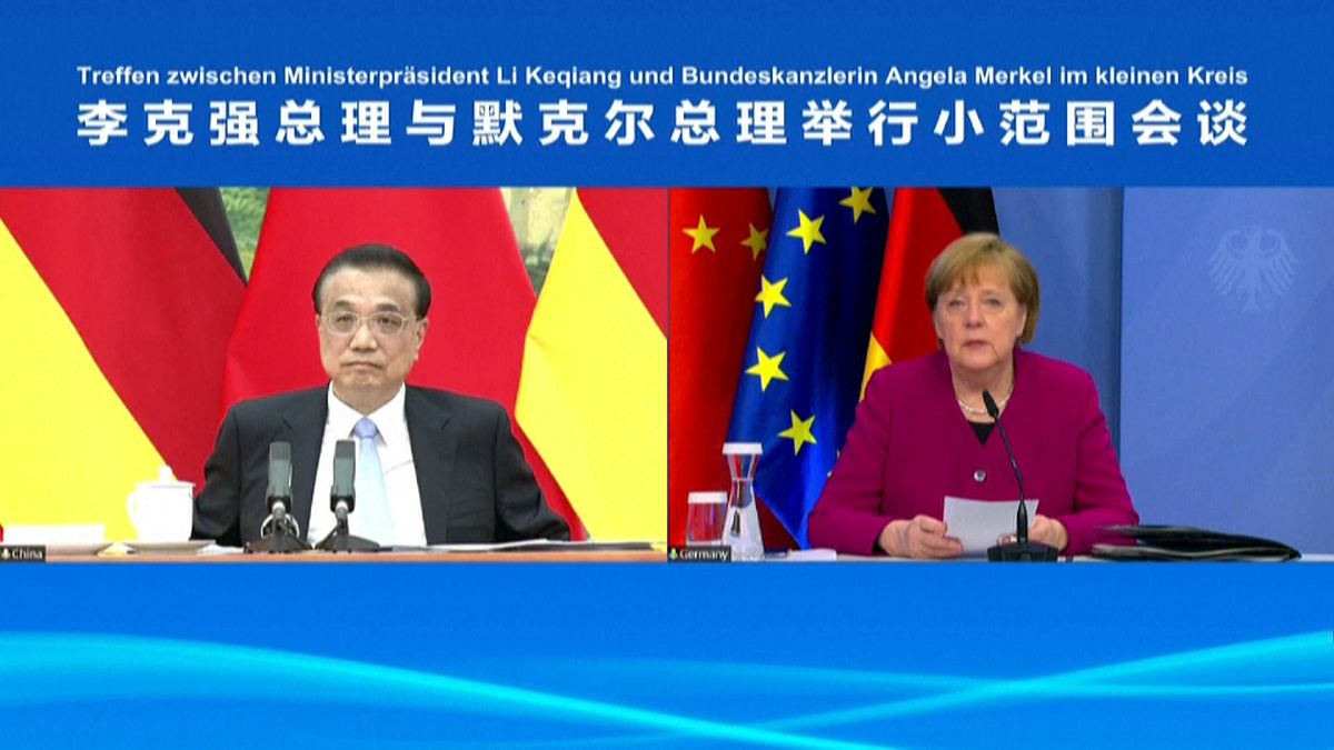 Die deutsche Kanzlerin Angela Merkel (rechts) und Chinas Ministerpräsident Li Keqiang