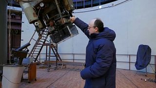 Ученый-астроном Игорь Измайлов в Пулковской обсерватории.
