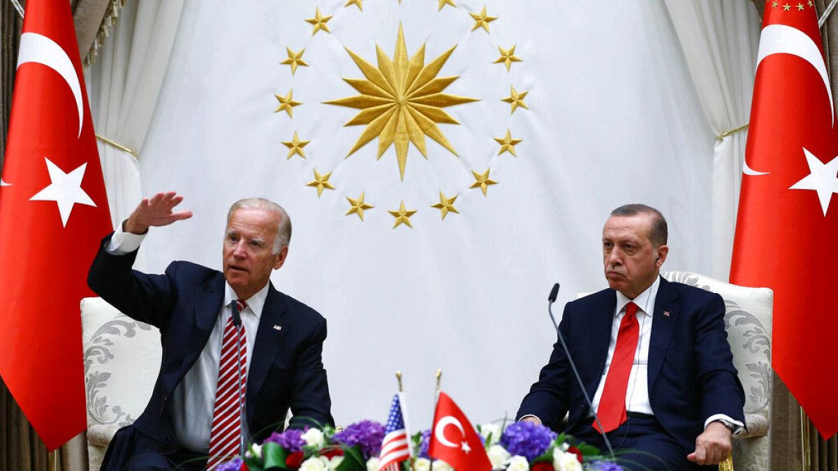 Dönemin ABD Başkan Yardımcısı Joe Biden ve Recep Tayyip Erdoğan 24 Ağustos 2016'da Ankara'da görüştü