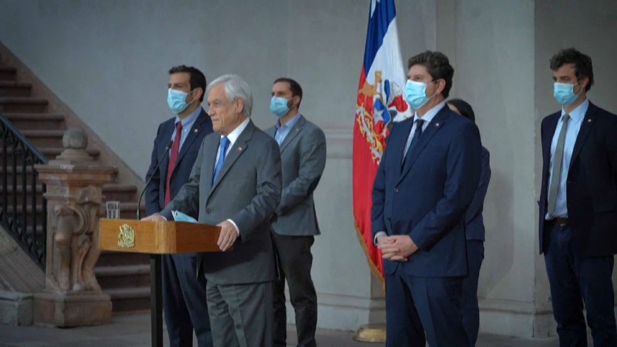 Sebastián Piñera, presidente de Chile (captura de pantalla)