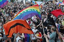 مظاهرة تطالب بحقوق المثليين الجنسيين