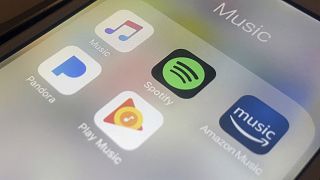 Les applications proposées par Apple, Spotify, Amazon, Pandora et Google pour écouter de la musique sur iPhone, le 28 janvier 2018