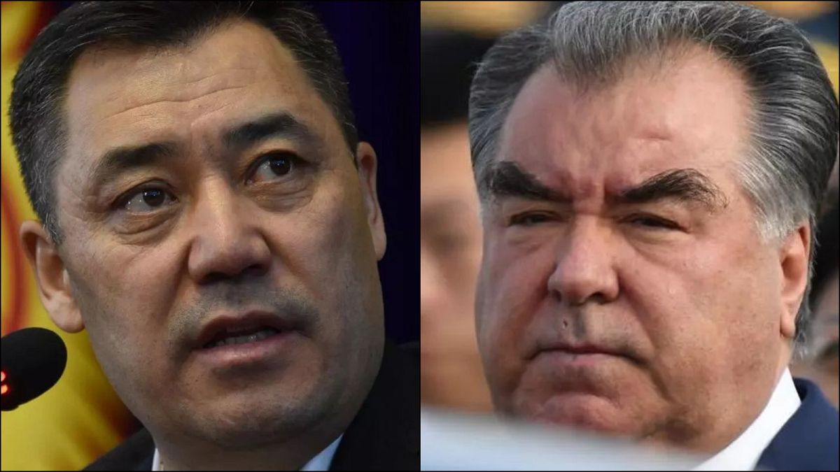 Kırgızistan Cumhurbaşkanı Sadır Caparov ve Tacikistan Cumhurbaşkanı Emomali Rahmon