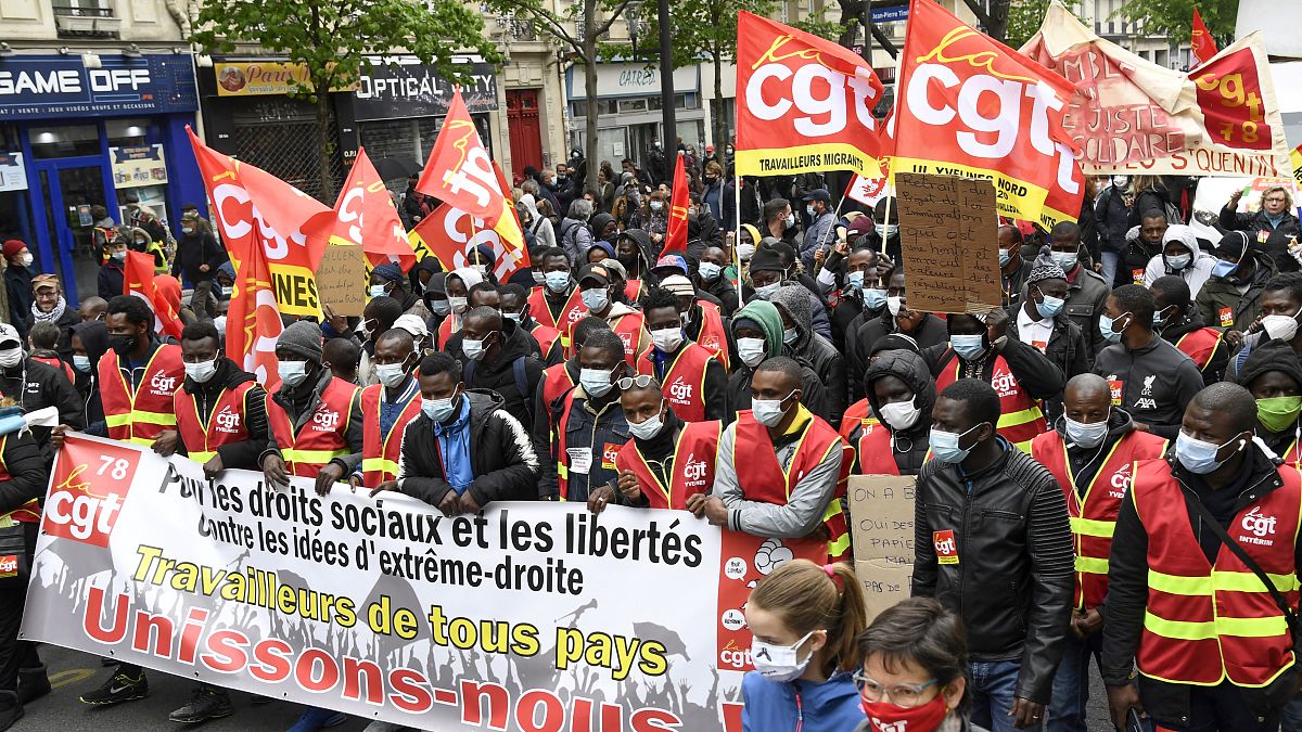 1. Mai in Europa: Proteste im Zeichen der Pandemie 