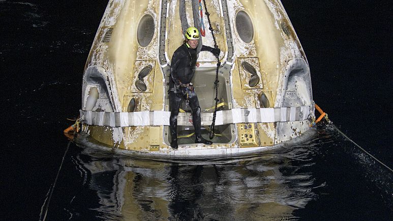 Astronauts Return To Earth After 6.5-hour SpaceX Flight | Euronews