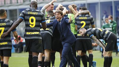 Inter Milan become Serie A champions ending a nine-year reign by Juventus