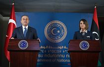 Dışişleri Bakanı Mevlüt Çavuşoğlu ve Libyalı mevkidaşı Necla el-Menguş