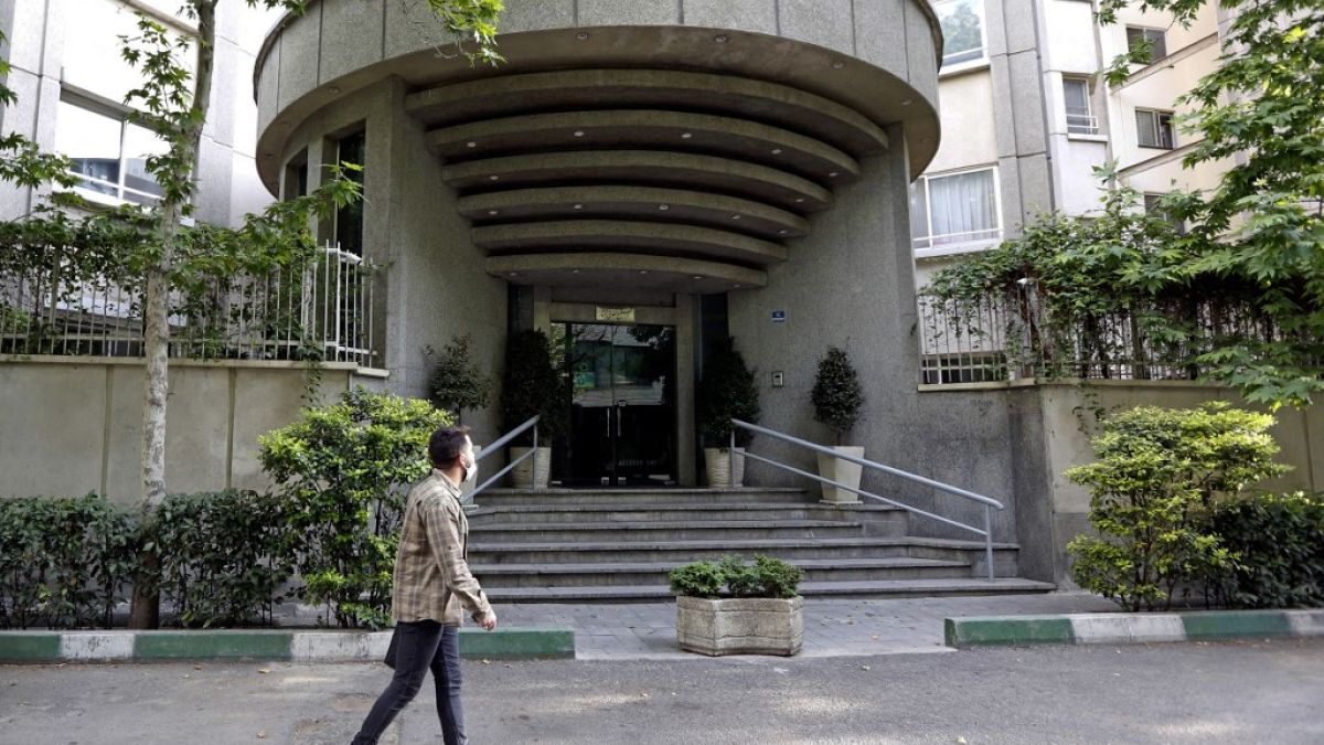 La diplomate suisse aurait fait une chute de 17 étages depuis cet immeuble de Téhéran (Iran).