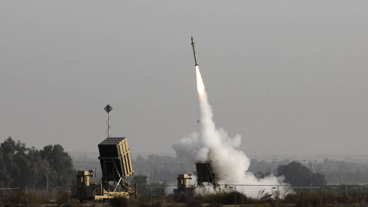 File photo of Israel's Iron Dome air defense system firing a rocket