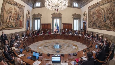 Зал заседаний правительства Италии