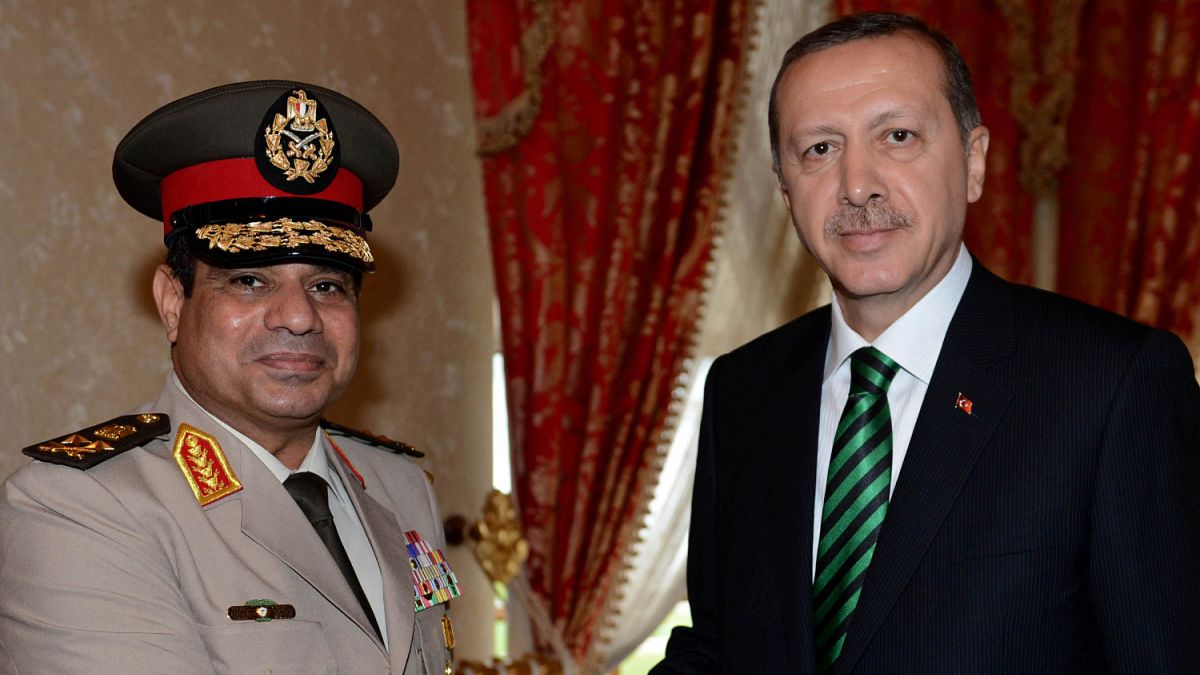 Mısır Cumhurbaşkanı Abdülfettah el-Sisi ve Türkiye Cumhurbaşkanı Recep Tayyip Erdoğan (Arşiv)