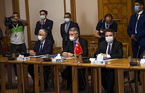Kahire'deki görüşmelere, Dışişleri Bakan Yardımcısı Büyükelçi Sedat Önal ve Mısır Dışişleri Bakan Yardımcısı Büyükelçi Hamdi Sanad Loza başkanlık etti.
