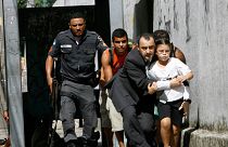 Перестрелка полиции с наркоторговцами во время рейда в трущобах Рио 17/04/2007