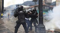 Polizia in azione in Colombia