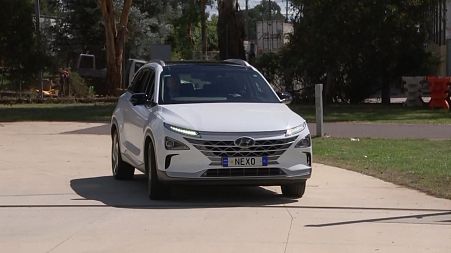 Car from Australian Capital Territory's new fleet of hydrogen-fuelled vehicles