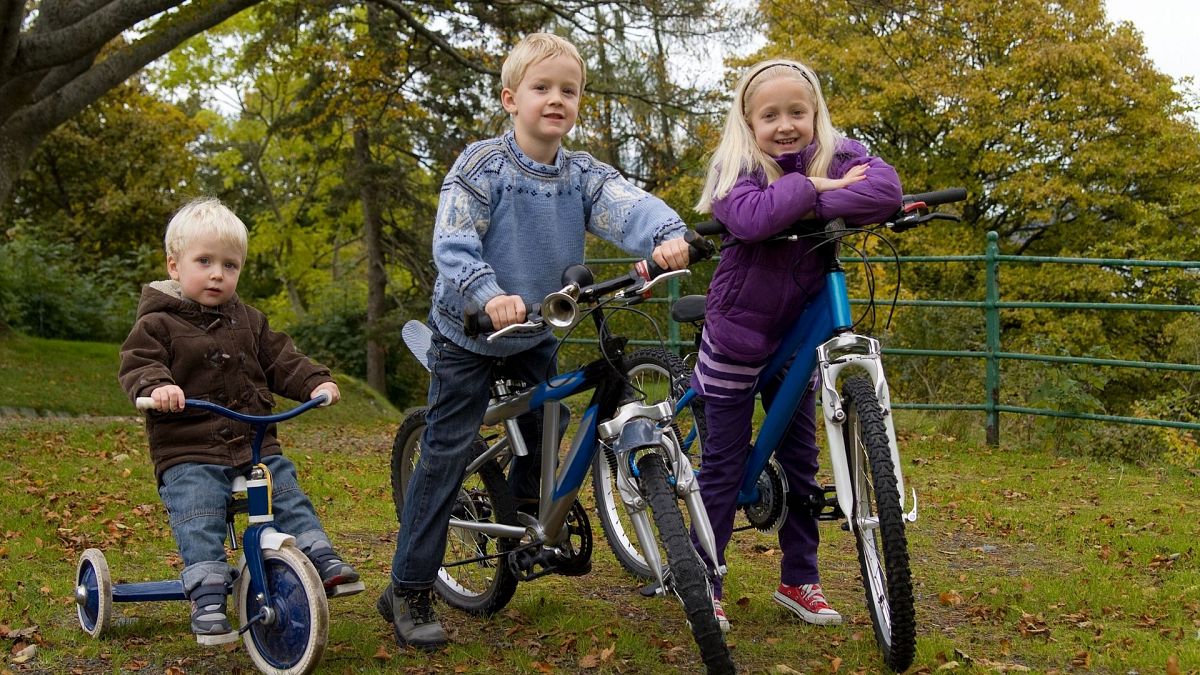 Children on bike