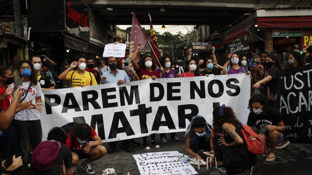 Manifestação contra a violência policial no Rio de Janeiro