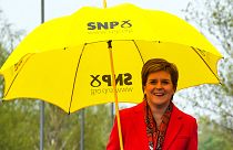 Nicola Sturgeon, primeira-ministra da Escócia e líder do SNP, o partido vencedor nas eleições
