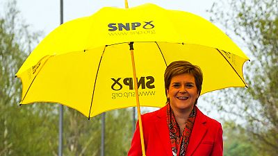 Nicola Sturgeon, primeira-ministra da Escócia e líder do SNP, o partido vencedor nas eleições
