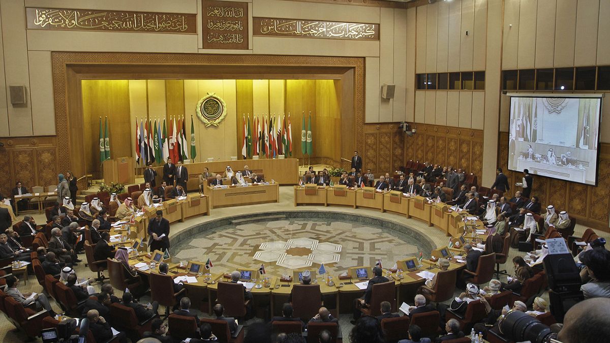 Mısır'ın başkenti Kahire'deki Arap Birliği Genel Merkezi'nde Suriye konulu bir toplantı (arşiv)  