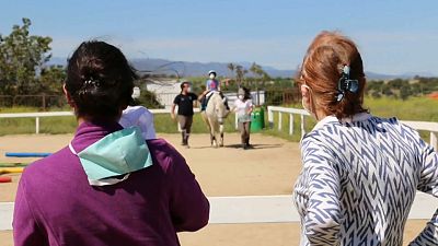 Terapia com cavalos cada vez mais procurada em Espanha