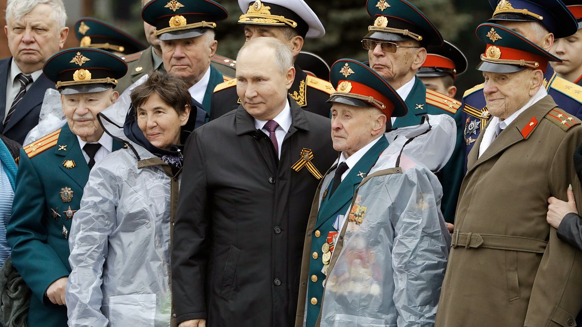 ولادیمیر پوتین در رژه روز پیروزی ۲۰۲۱