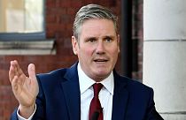 UK Labour leader Keir Starmer delivers his keynote speech, during the party's online conference from the Danum Gallery,  Library and Museum on Tuesday, 22 September, 2020.