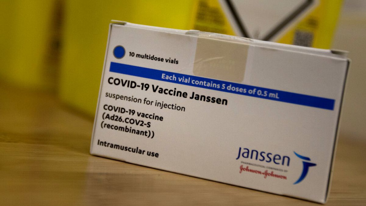 Vacunación de Johnson&Johnson en una farmacia de Amberes, Bélgica, el 30 de abril de 2021.