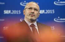 Mihail Hodorkovszkij a Svájci Gazdasági Fórumon 2015. június 4-én Interlakenben