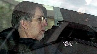 Serial killer Michel Fourniret is driven back under heavy police protection to the Charleville-Mezieres courthouse, northern France, Wednesday 14 May, 2008. 