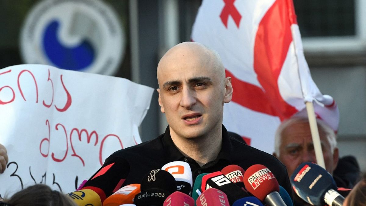 O líder da oposição georgiana foi libertado