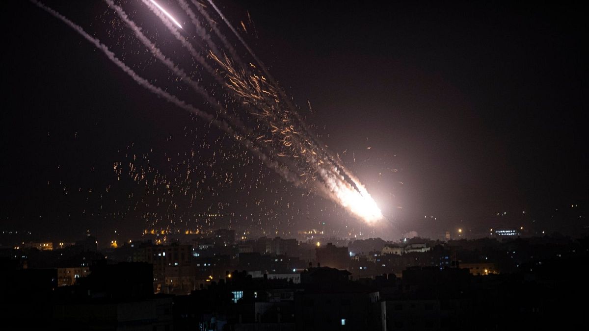 حملات راکتی حماس به خاک اسرائیل