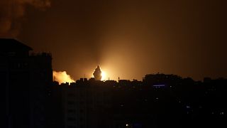 Израильская армия нанесла удар по объектам ХАМАС в ответ на ракетный обстрел из Сектора Газа. 10/05/2021