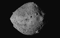 A Bennu aszteroida (illusztráció)