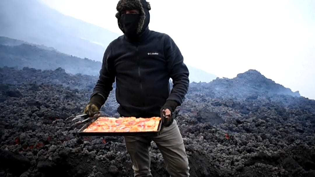 Volcán Pacaya | Cómo preparar una pizza volcánica | Euronews
