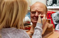 Sue Day hand paints every tiny detail on Winston Churchill's face