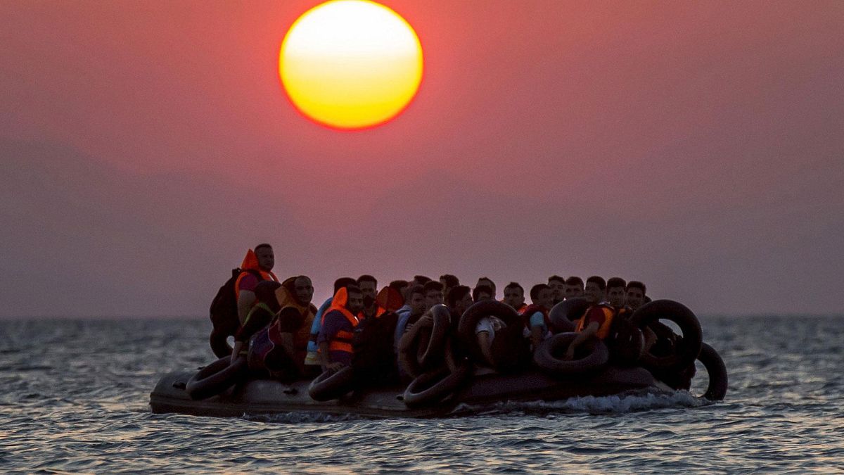 Ege Denizi'nde kaçak göçmenler